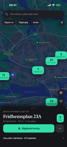 Toaletter i Stockholm screenshot