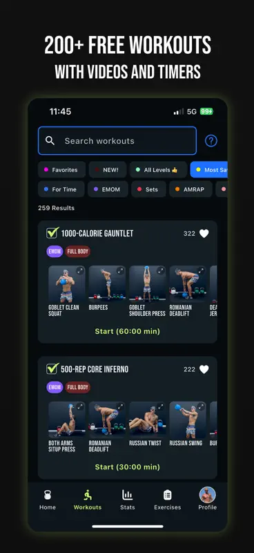 KBMH - Kettlebell Workouts screenshot 2 of 6