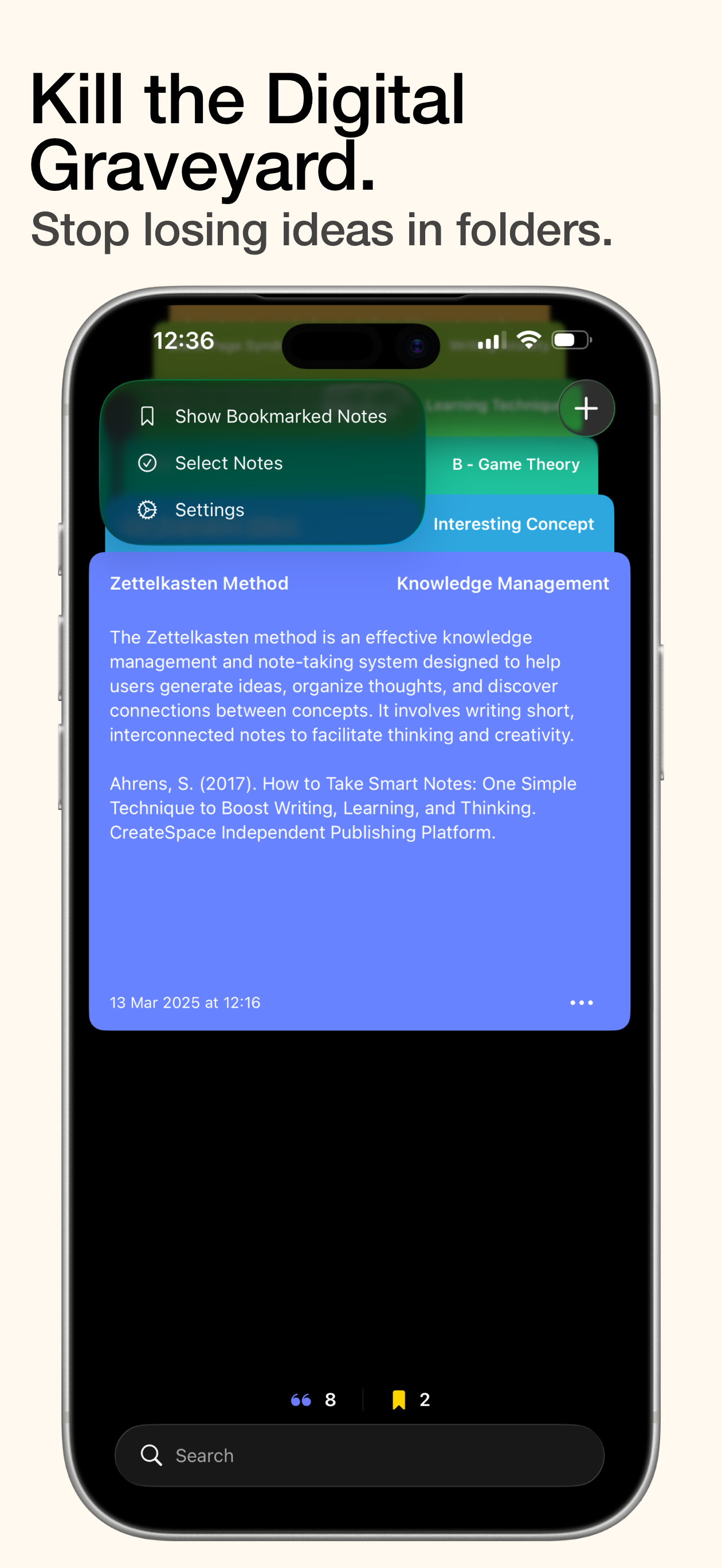 SlipBox – Zettelkasten Notes