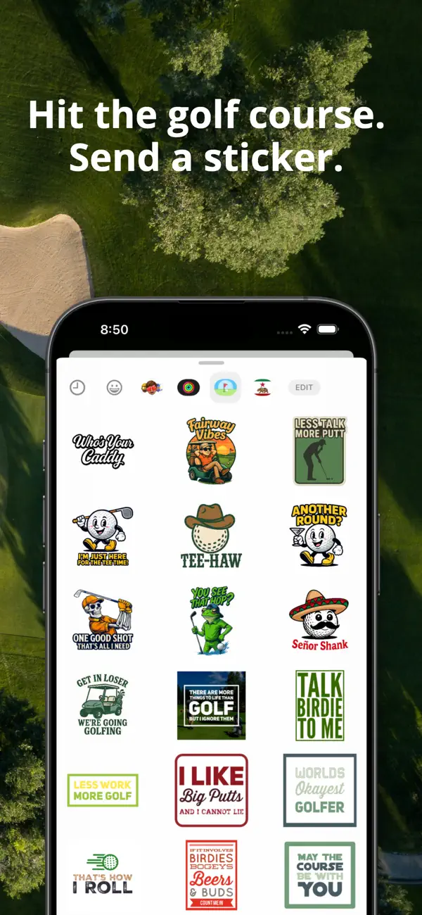 Screenshot #3 pour Golf Sticker for iMessage