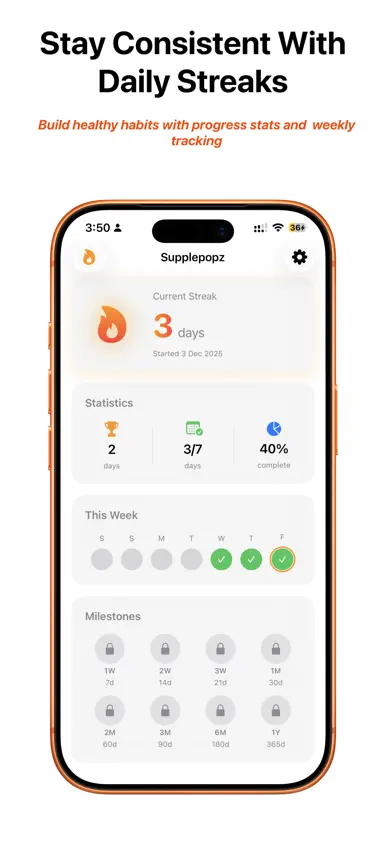 Supplepopz: Supplement Tracker screenshot 3
