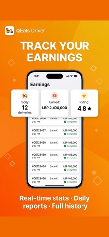 QEats Driver screenshot