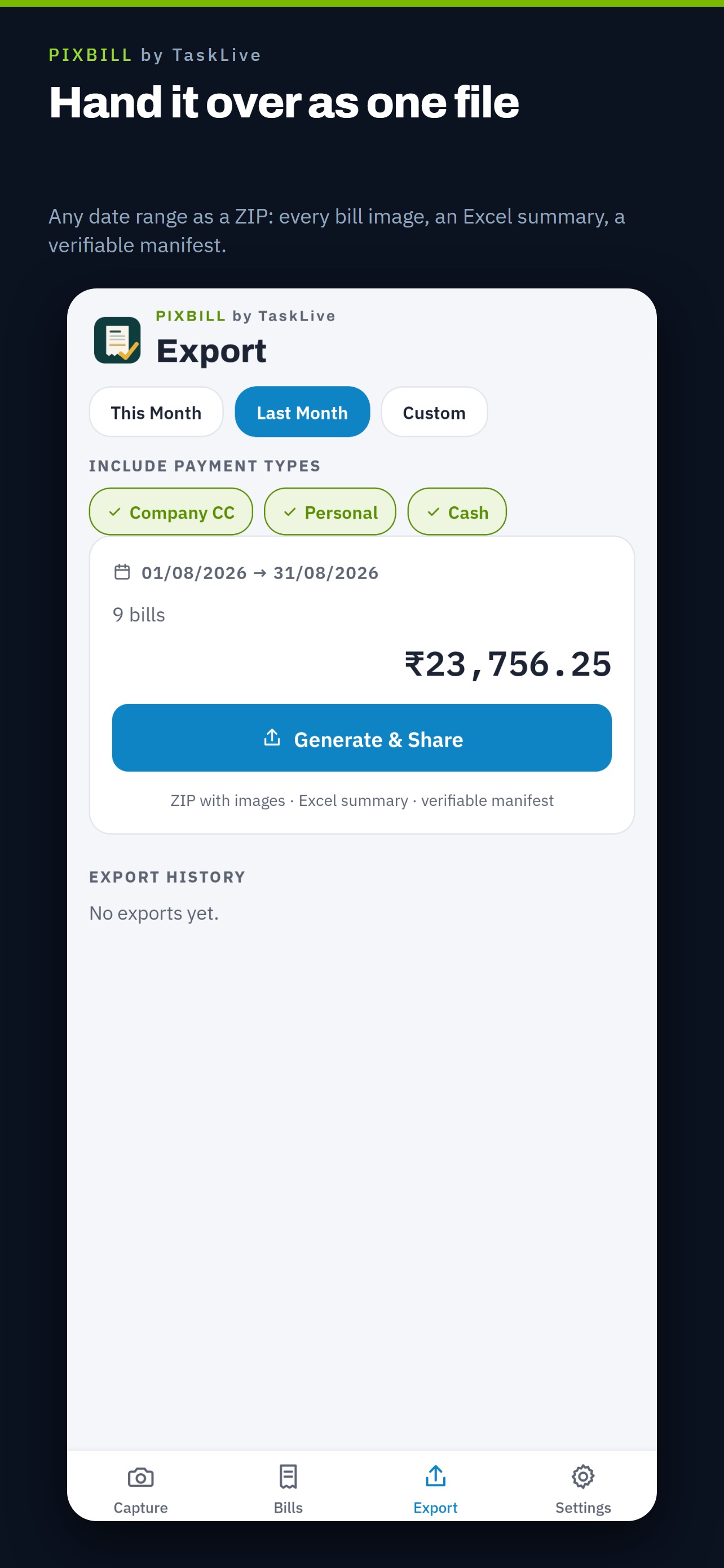 Screenshot 4 of PixBill by TaskLive