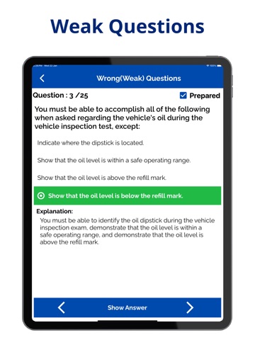 Indiana CDL Prep Test iPad screenshot