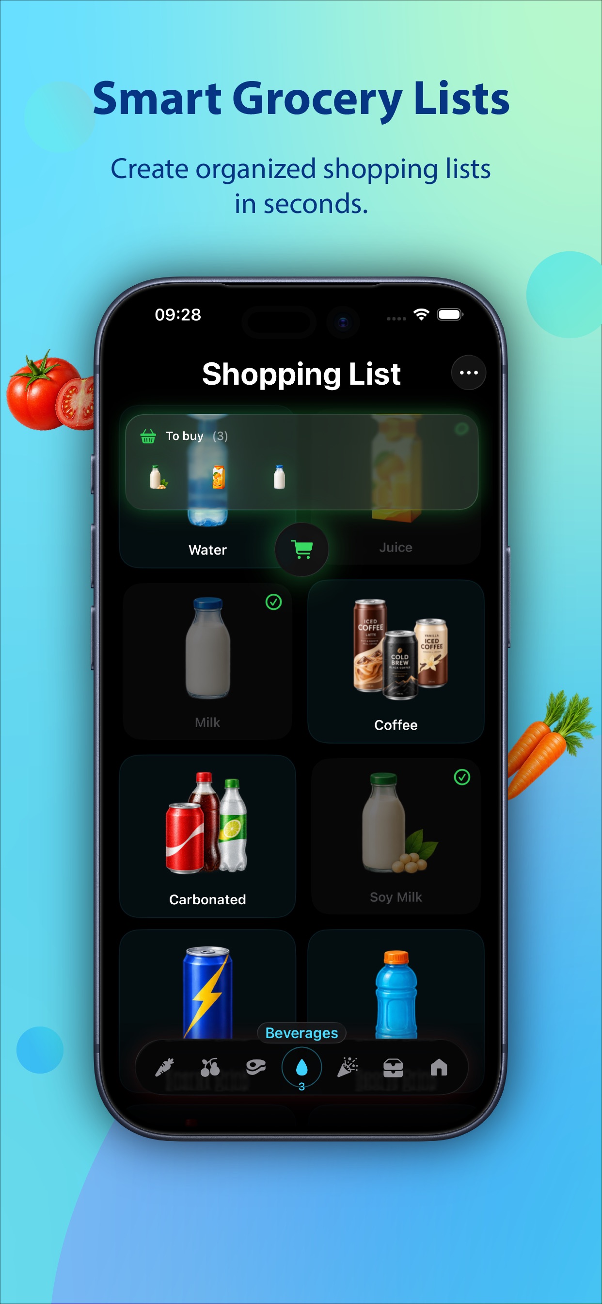 Screenshot 1 of GroceryAssistant: Note & Check