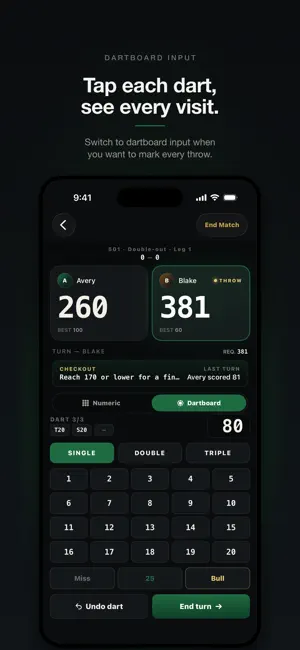 Darts Scorer 501 Cricket screenshot 2