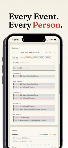 FamilyDash: Family Organizer iPhone screenshot