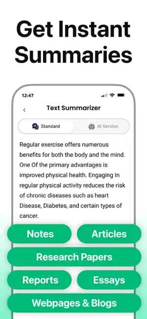 Text Summarizer screenshot 2