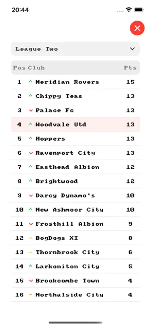 Retro Football Manager screenshot 3