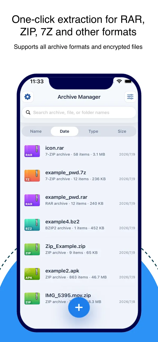 Screenshot #1 pour RAR Extractor - Unzip File