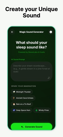 Green noise for better sleep . iPhone screenshot