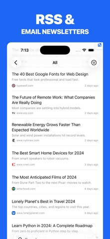 Read it later: Twilar iPhone screenshot
