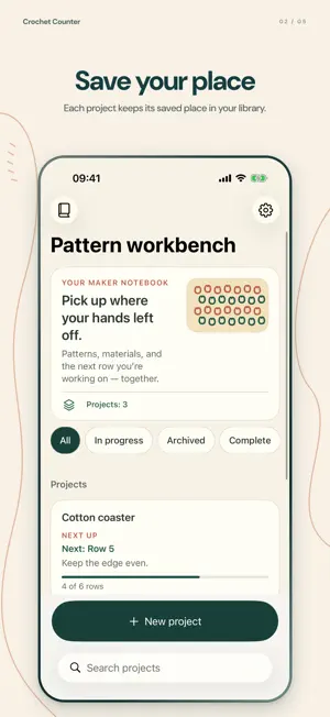 Crochet Row Counter: Patterns screenshot 2