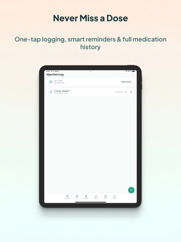 GLP-1 & Weight Tracker - Nuvo iPad screenshot