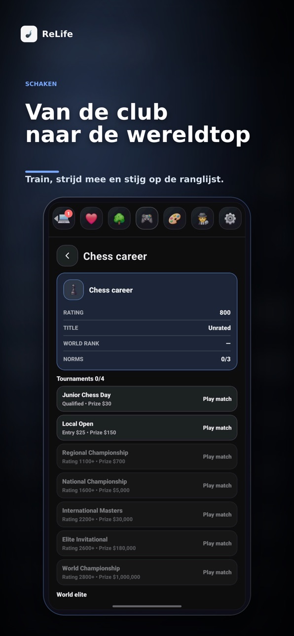 ReLife - Life Simulator iOS Mod IPA screenshot 6 - iOS game interface