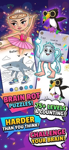 Brain Coloring Puzzle screenshot