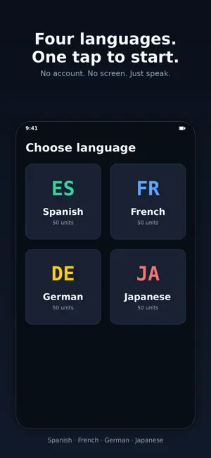 Hands-Free Lingo: Audio Tutor screenshot 1