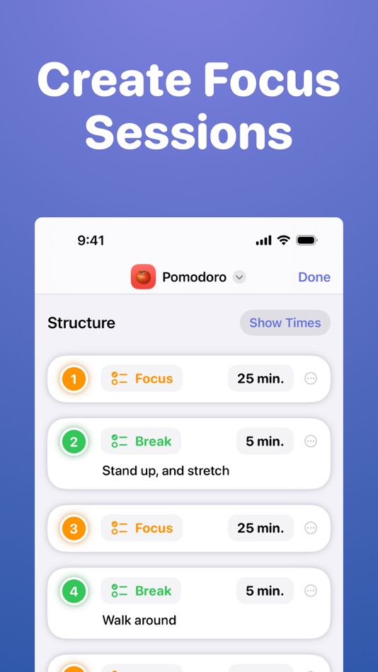 #6. Focused Work - Pomodoro Timer (macOS) 由: Michael Tigas