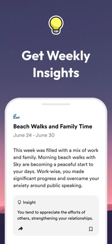 Rosebud: AI Journal & Diary iPhone screenshot