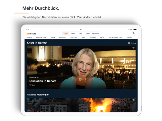 ZDFheute - Nachrichten Screenshot