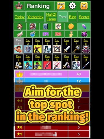Hack and slash clicker iPad screenshot