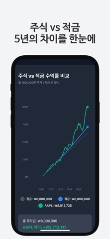 주식 vs 적금 - 투자 수익률 비교 screenshot