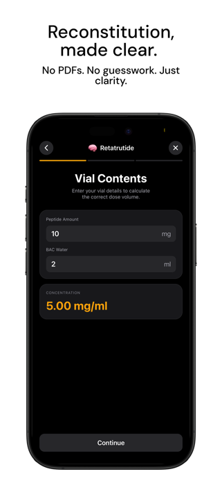 Compound : Peptide Tracker Screenshot 2 of 3