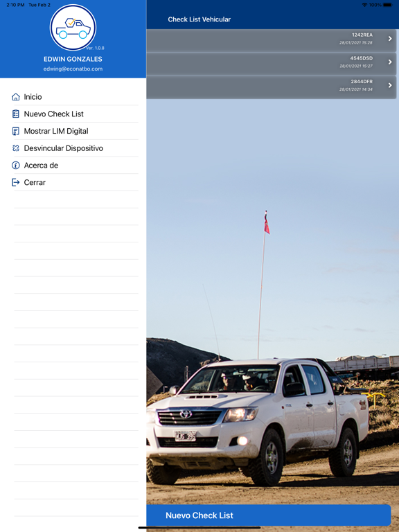 Screenshot #5 pour Check List Vehicular