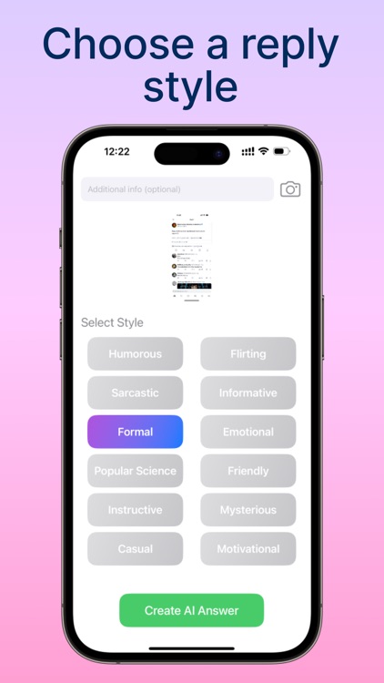Chat Replies AI Generator