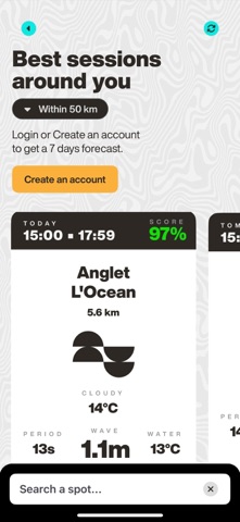 Brada: AI Wave and Surf Report screenshot