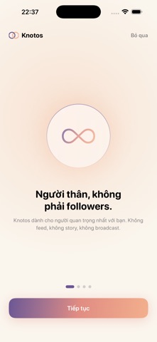 Knotos: Chat & Calls iPhone screenshot