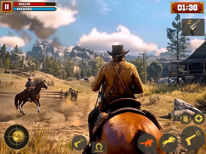 Juego de vaquero occidental screenshot 11