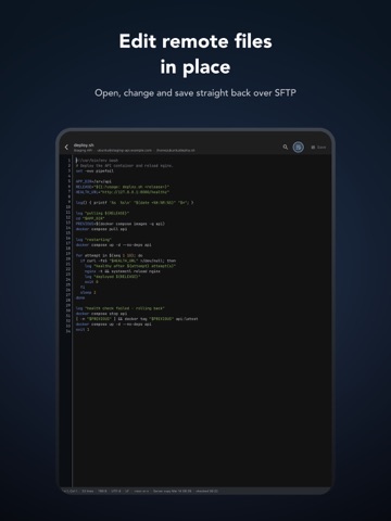 Mobile SSH Terminal iPad screenshot 4