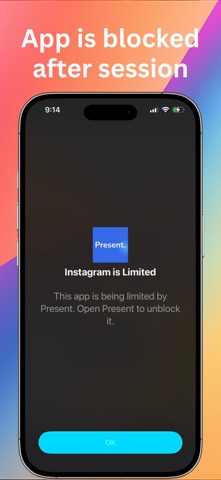 Present: Screen Time Manager iPhone screenshot