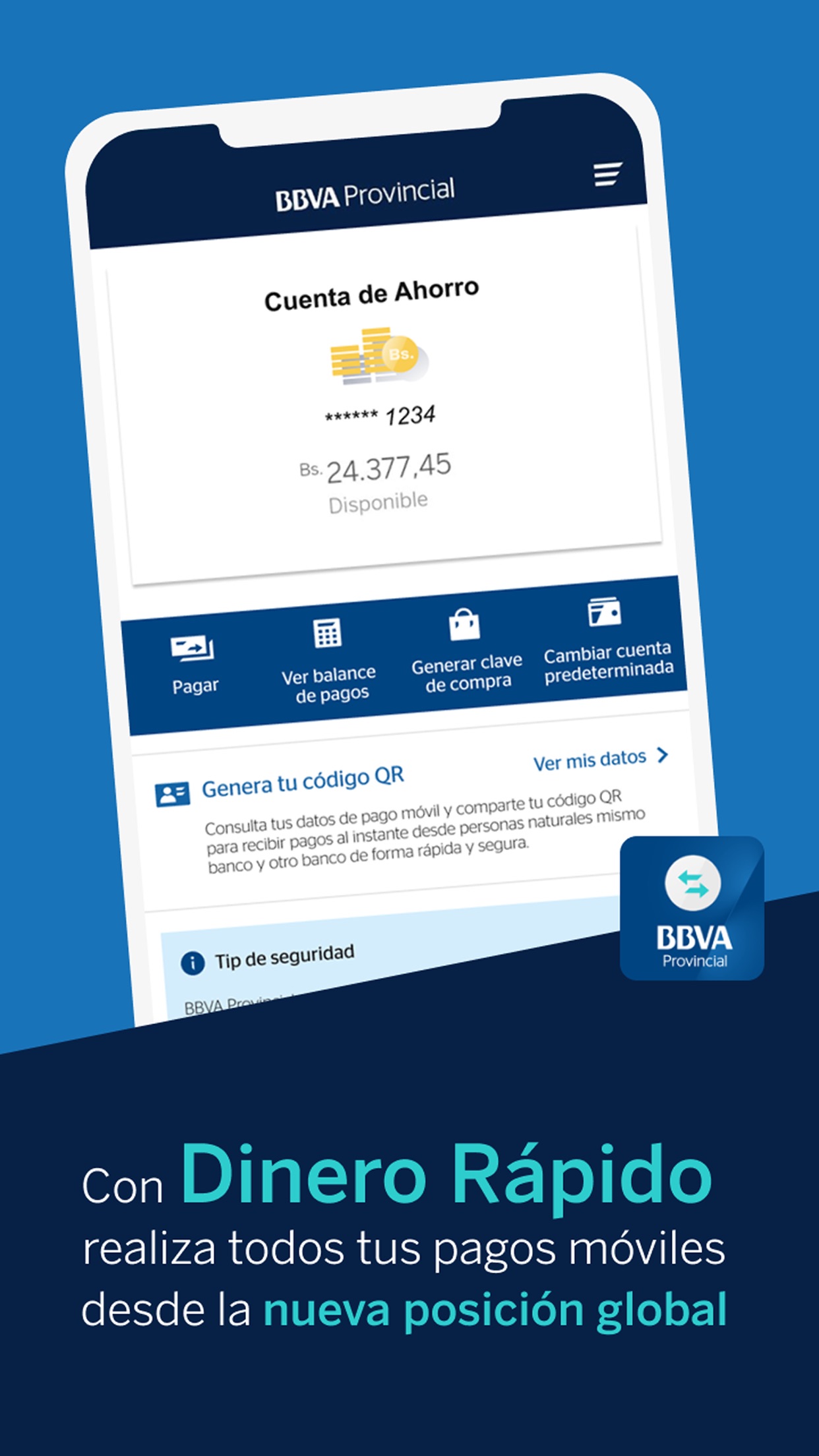 Screenshot 1 of BBVA Provincial Dinero Rápido