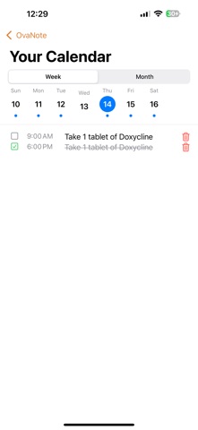 OvaNote screenshot