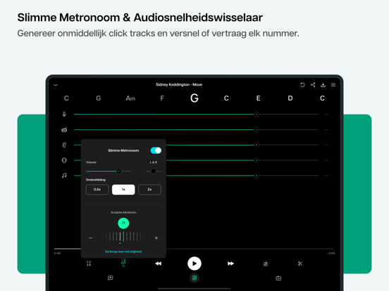 Moises: De App voor Muzikanten iPad app afbeelding 3