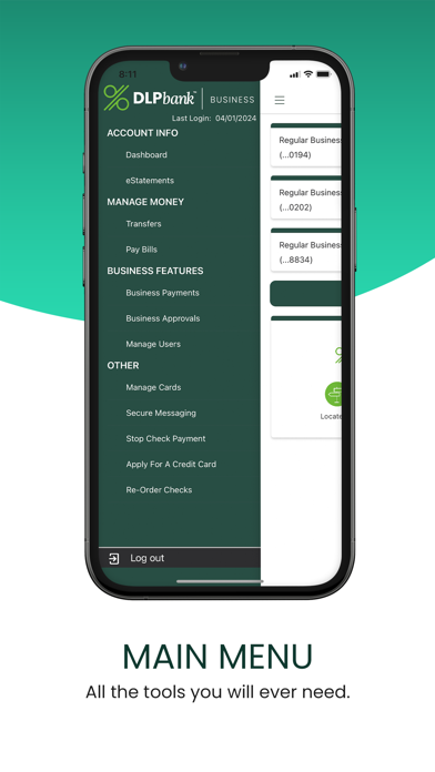 DLP Bank Business Screenshot