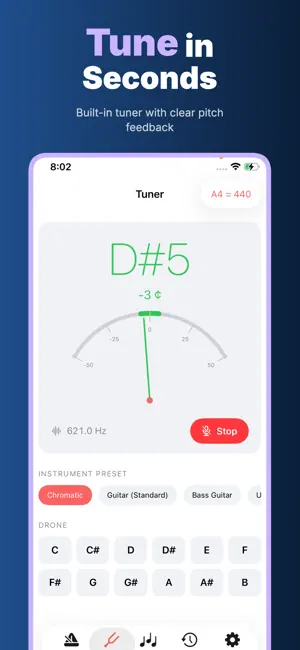 Cadenza: Metronome & Tuner screenshot 2