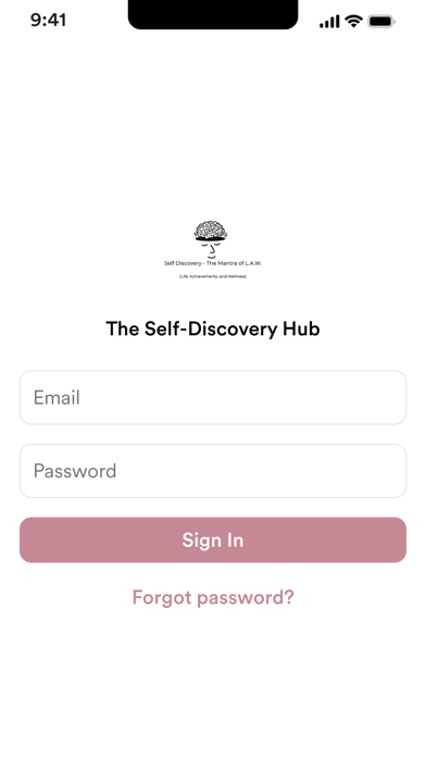 The Self-Discovery Hub Screenshot