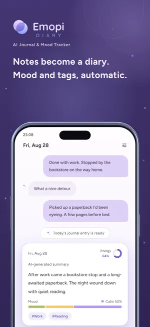 Emopi Diary: AI Journal screenshot 1