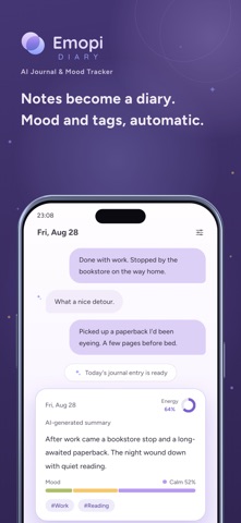 Emopi Diary: AI Journal Screenshot 1 of 8