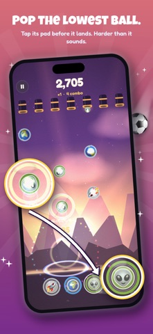 Bonce: Ball Pop Reaction Game iPhone screenshot