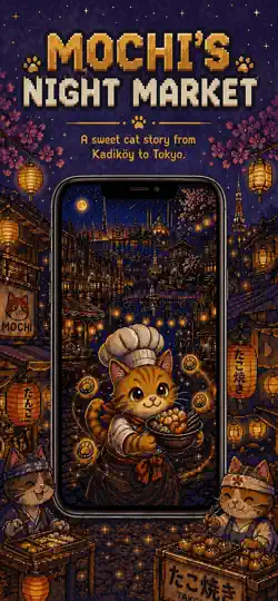 Captura de pantalla de Mochi's Night Market en iPhone 1