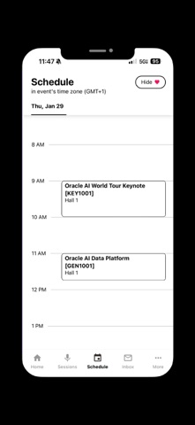Oracle Events Screenshot 2 of 5
