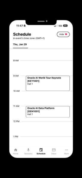 Oracle Events Screenshot 2 of 5