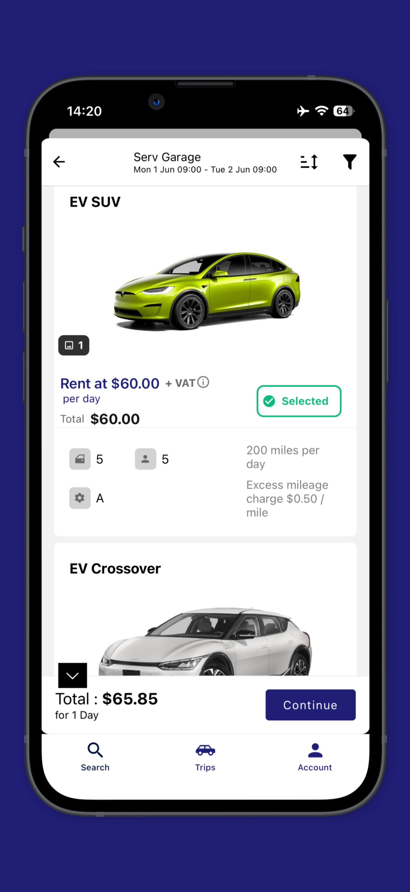 SERV Car Rentals screenshot 7