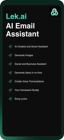 AI Writer Assistant - Lek iPhone screenshot