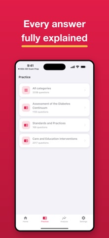 CDCES Diabetes Educator Prep iPhone screenshot
