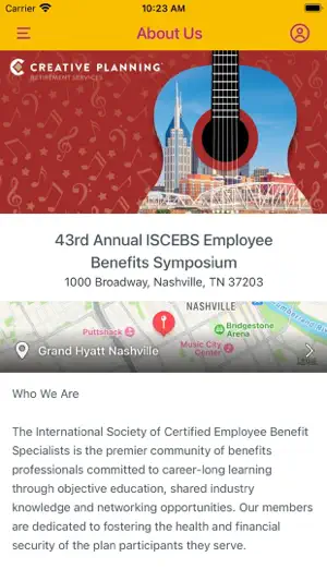 ISCEBS Symposium screenshot 1